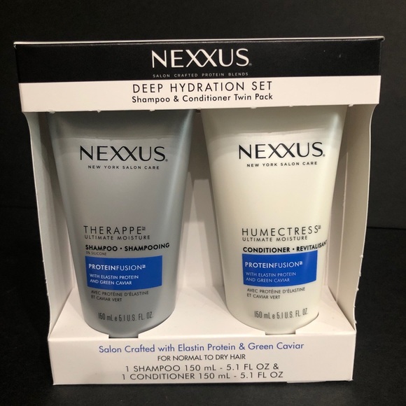 Nexxus Deep Hydration Set Shampoo/Conditioner Elastin Protein/Green Caviar Set. - Picture 1 of 4
